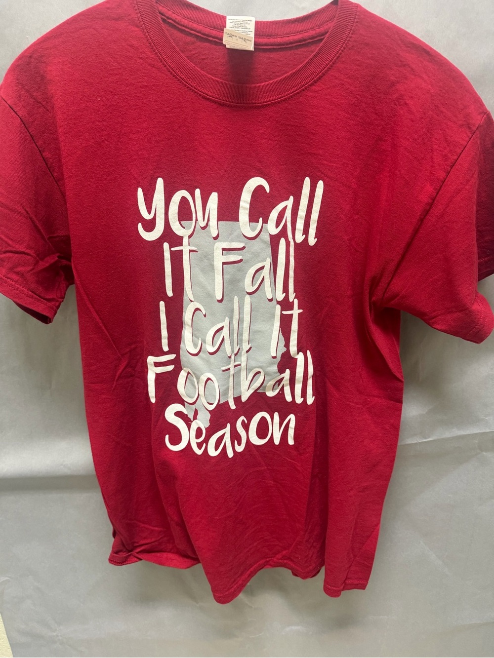 Youth Red Graphic Tee - "You Call It Fall I Call It Football Season"